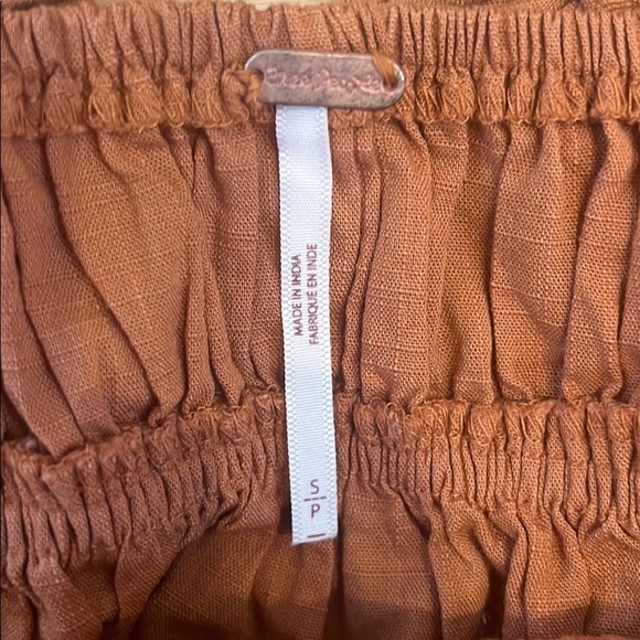 Free People Short Sleeve Lace Up Back Shirt - Picture 3 of 3